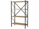 Etajera Fabulous 4 Shelves Metal (Pine/Black)