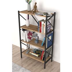 Etajera Bofigo 4 Shelves Metal (Pine/Black) Thumb
