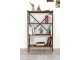 Etajera Fabulous 4 Shelves Metal (Walnut/Black)