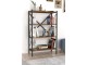 Etajera Fabulous 4 Shelves Metal (Walnut/Black)