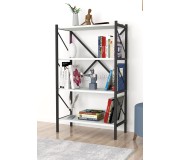 Etajera Fabulous 4 Shelves Metal (White/Black)