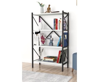 Etajera Fabulous 4 Shelves Metal (White/Black)