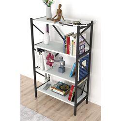 Etajera Bofigo 4 Shelves Metal (White/Black) Thumb