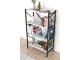 Etajera Fabulous 4 Shelves Metal (White/Black)