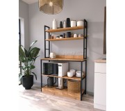 Etajera Fabulous 5 Shelves 36x101 (Pine/Black)