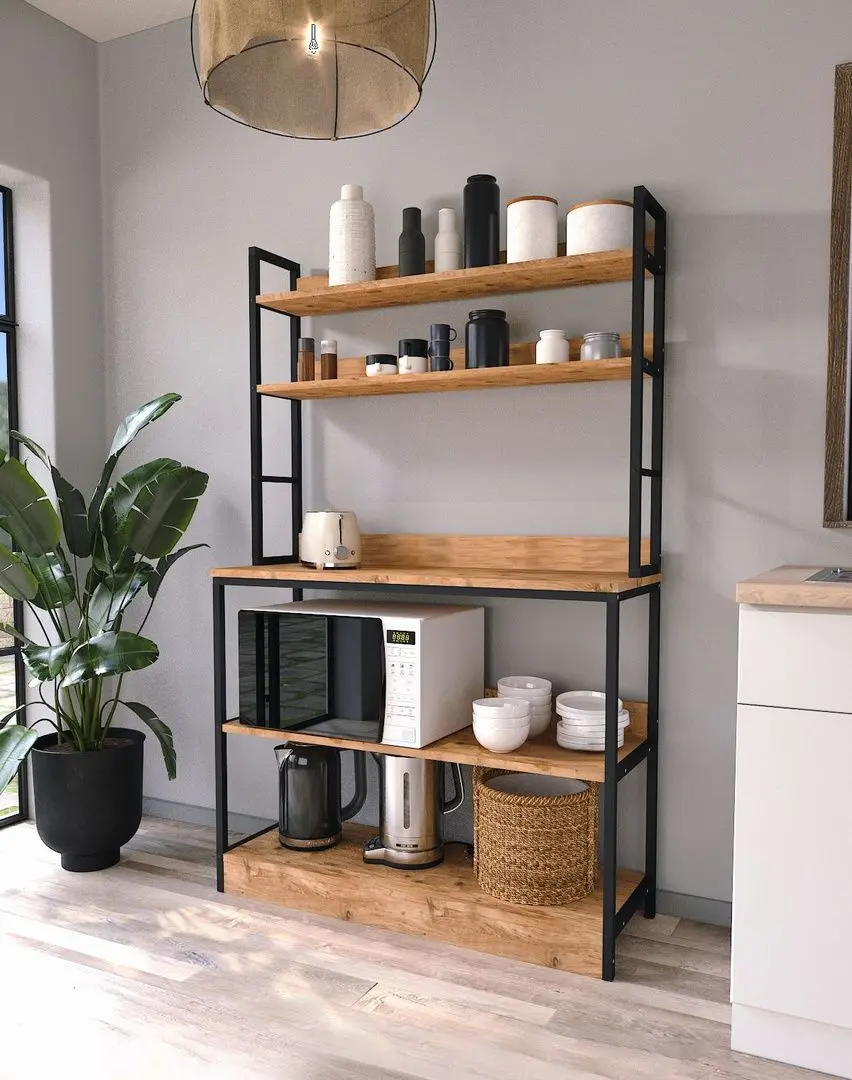 Стеллаж Bofigo 5 Shelves 36x101 (Pine/Black)