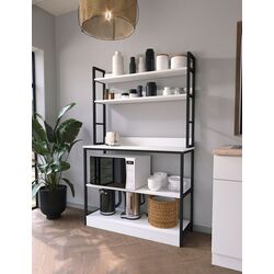 Стеллаж Bofigo 5 Shelves 36x101 (White/Black)