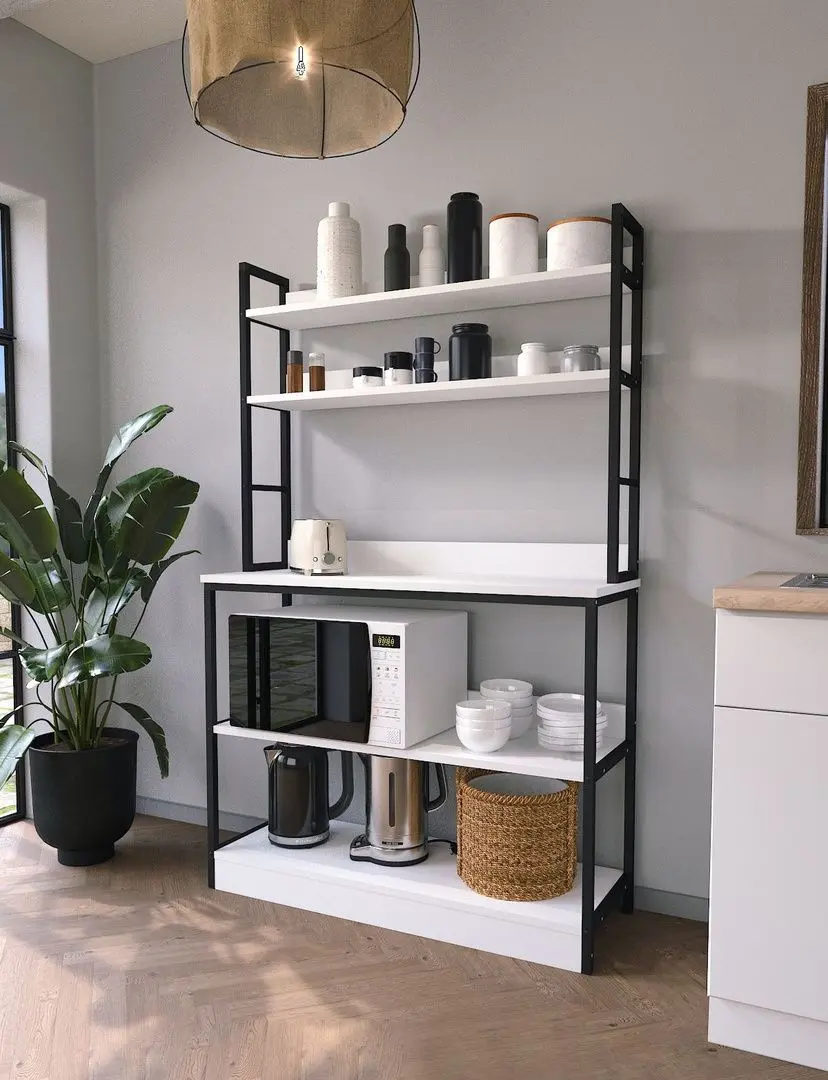 Стеллаж Bofigo 5 Shelves 36x101 (White/Black)