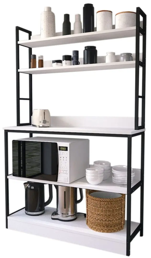 Стеллаж Bofigo 5 Shelves 36x101 (White/Black)