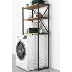 Etajera Bofigo 66x34x160 (Pine/Black) Thumb