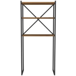 Etajera Bofigo 66x34x160 (Walnut/Black) Thumb