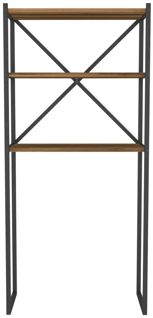 Etajera Bofigo 66x34x160 (Walnut/Black)