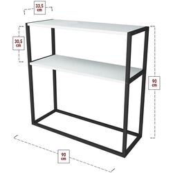 Masa auxiliara Bofigo Metal Dressuar (White/Black) Thumb