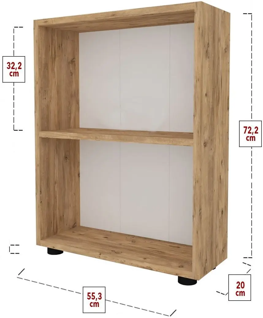 Стеллаж Fabulous Shelves Chipboard 2 полки (Pine) - 3