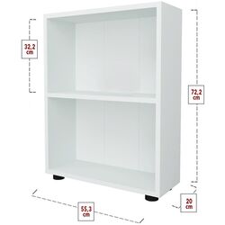 Стеллаж Fabulous Shelves Chipboard 2 полки (White) Thumb
