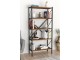 Etajera Fabulous Shelves Metal 5 sectiuni (Walnut/Black)