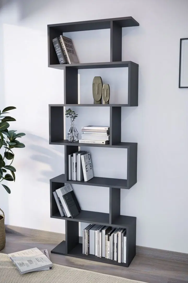 Стеллаж Bofigo Zigzag 6 Shelves (Anthracite)