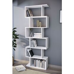 Etajera Bofigo Zigzag 6 Shelves (White)