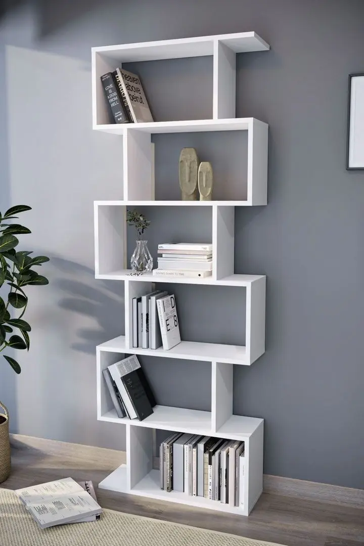 Etajera Bofigo Zigzag 6 Shelves (White)