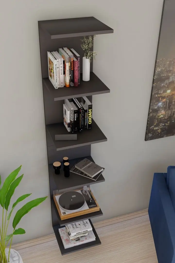 Etajera suspendata Bofigo 6 rafturi (Anthracite)