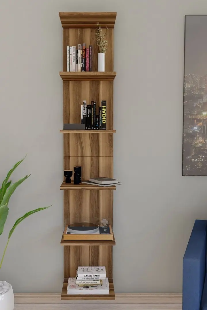 Стеллаж навесной Bofigo 6 полок (Walnut)