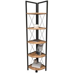 Стеллаж угловой Bofigo 5 Shelves (Pine/Black) Thumb
