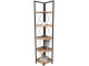 Etajera de colt Fabulous 5 Shelves (Pine/Black)