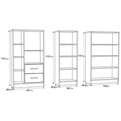 Set etajere Fortuna Metro 43/65/73 (Sonoma Oak) Thumb