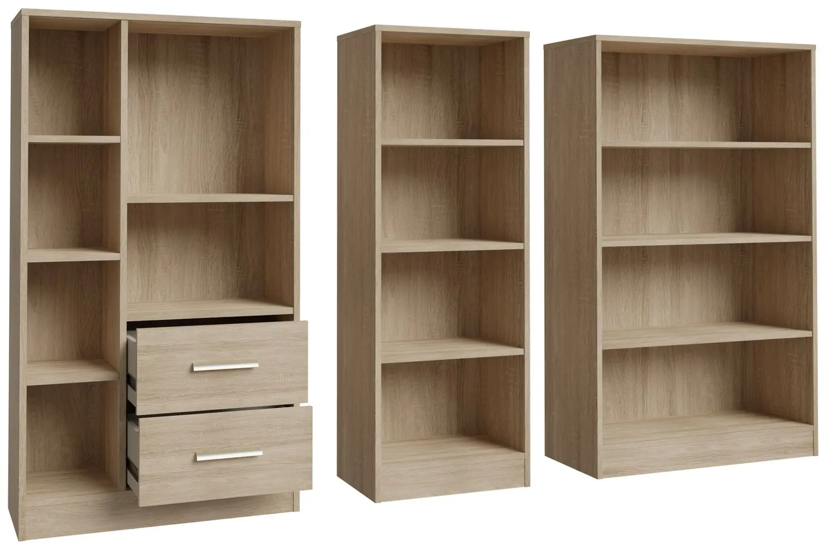Set etajere Fortuna Metro 43/65/73 (Sonoma Oak)