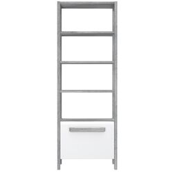 Стеллаж Fortuna Antonia 71x200x41.2 (Nordic Oak/White Gloss) Thumb