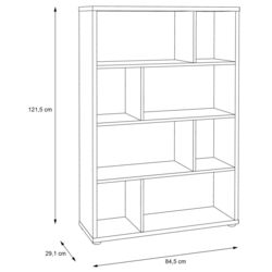 Etajera Fortuna Claritudo 84.5x121.5x29.1 (Grey) Thumb