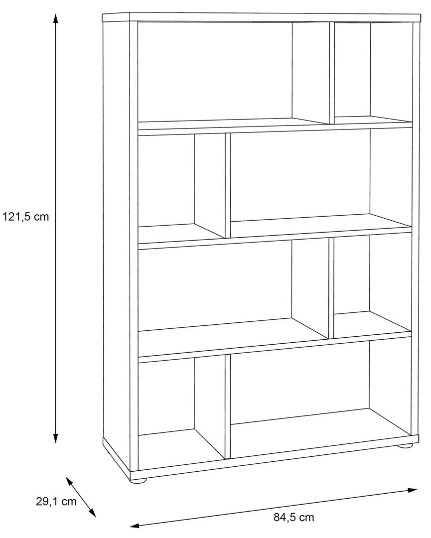 Etajera Fortuna Claritudo 84.5x121.5x29.1 (Grey)