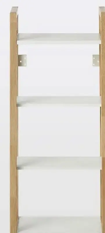 Etajera GoodHome Nantua 40.5x100x20 (White/Wood)