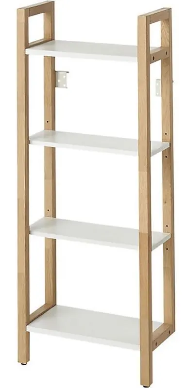 Etajera GoodHome Nantua 40.5x100x20 (White/Wood)