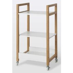 Стеллаж GoodHome Nantua 44.5x80x36 (White/Wood) Thumb