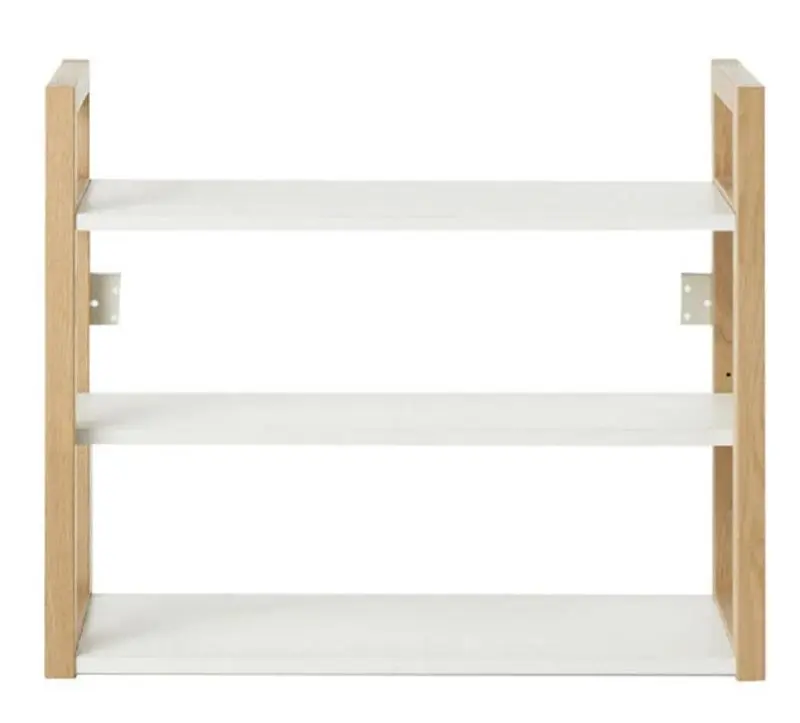 Стеллаж GoodHome Nantua 64.5x53x20 (White/Wood)