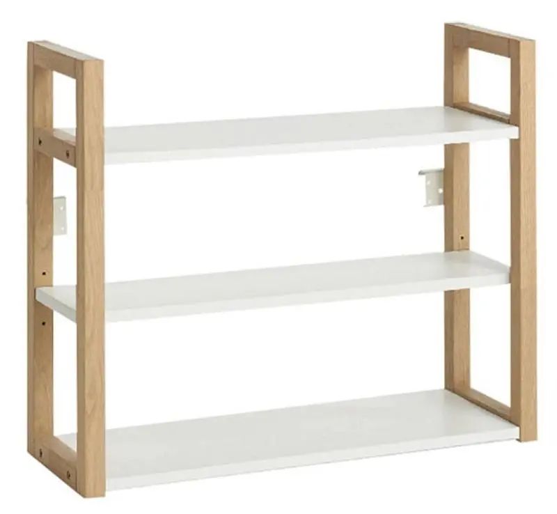 Стеллаж GoodHome Nantua 64.5x53x20 (White/Wood)