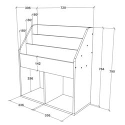 Etajera Haaus Lugo (White) Thumb