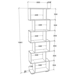 Стеллаж Haaus Tokyo 6 полок (White) Thumb