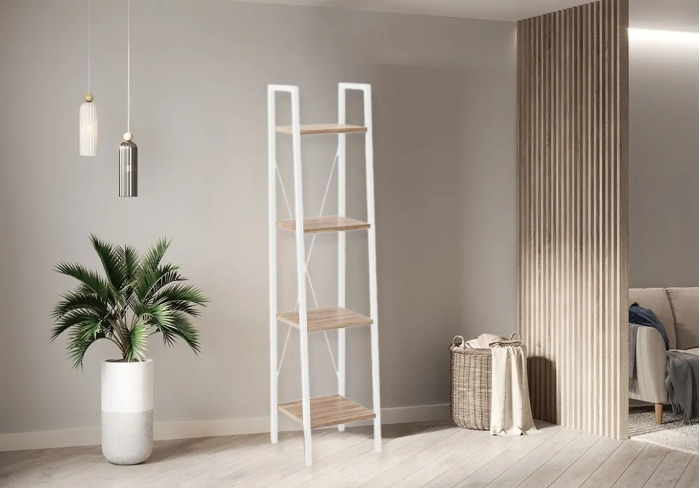 Стеллаж Halmar Narvik REG1 (Sonoma Oak/White)