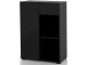 Стеллаж Helvetia Agapi 24W3LZ84 1D/1S (Black)