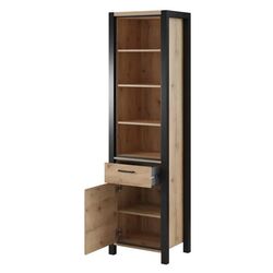 Etajera Helvetia Aktiv №05 1D1S (Taurus Oak/Black Matt) Thumb