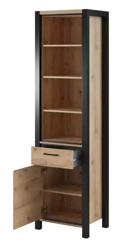 Etajera Helvetia Aktiv №05 1D1S (Taurus Oak/Black Matt)