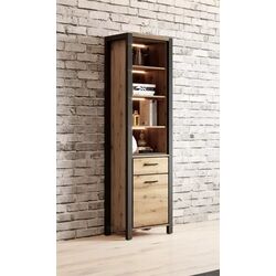 Etajera Helvetia Aktiv №05 1D1S (Taurus Oak/Black Matt) Thumb