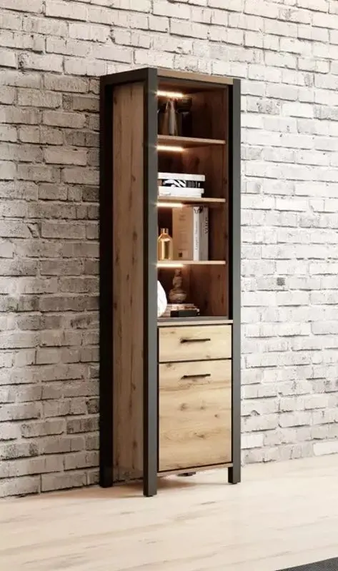 Etajera Helvetia Aktiv №05 1D1S (Taurus Oak/Black Matt)