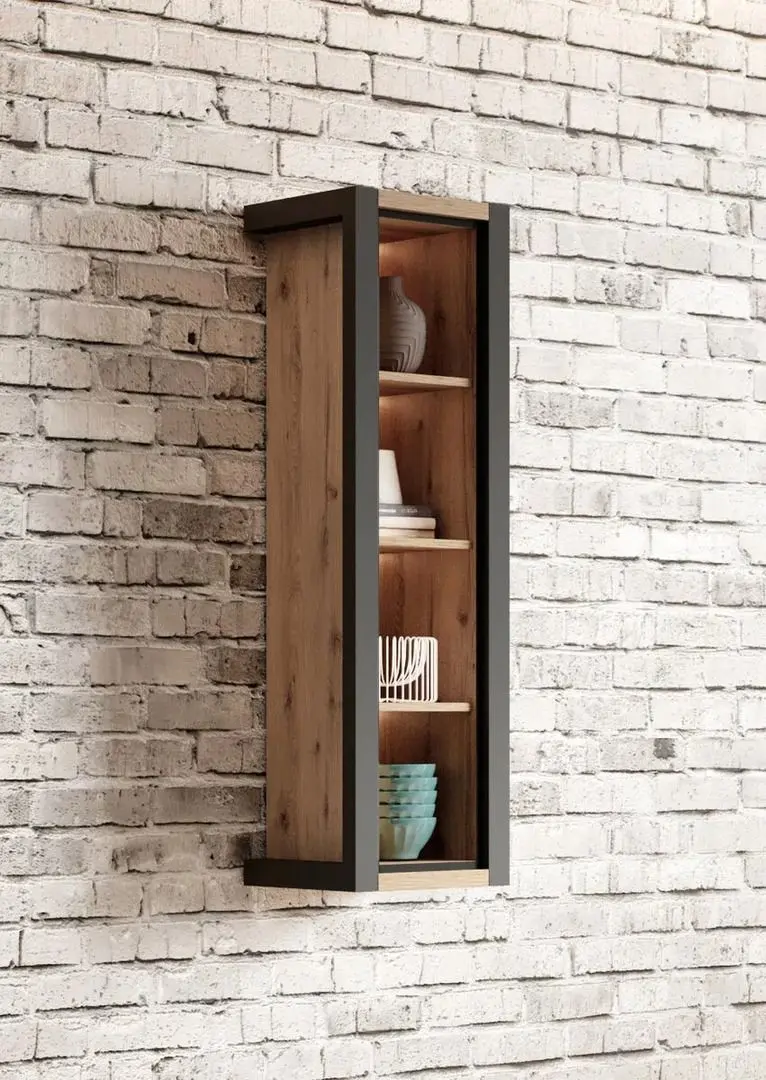 Etajera Helvetia Aktiv №87 (Taurus Oak/Black Matt)