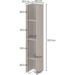 Стеллаж Helvetia Aura 24OROW03 (Royal Walnut) Thumb