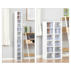 Set 2 etajere Homcom 833-638WT (White) Thumb