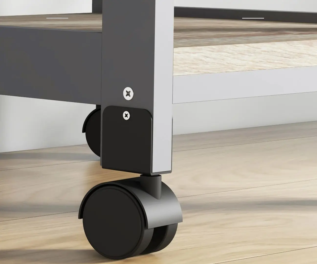 Стеллаж Homcom 801-153GY 37x67 cm (Grey/Oak) - 7