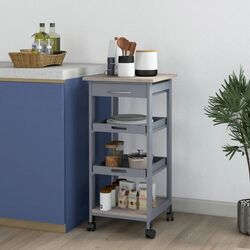 Стеллаж Homcom 801-153GY 37x67 cm (Grey/Oak) Thumb